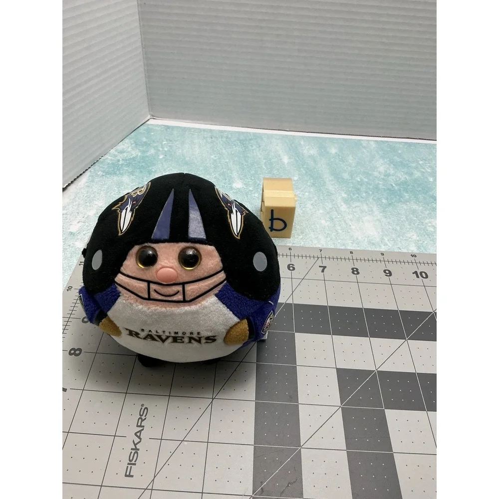 Retired TY Beanie‎ Ballz BALTIMORE RAVENS NFL Football Plush Toy